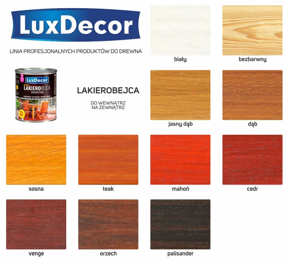 kolory lakierobejcy luxdecor